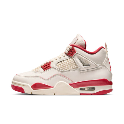 Air Jordan 4 Pale Ivory and Tough Red