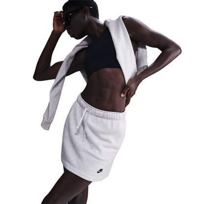 Club Fleece Mid Rise Skirt White