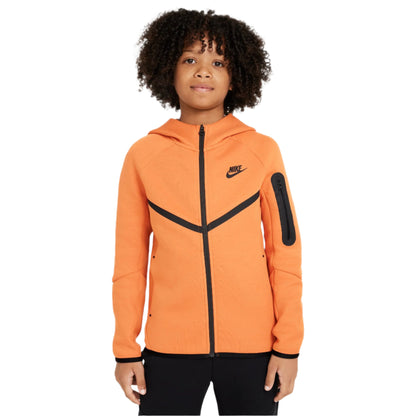 Sportswear Tech Orange Fleece Full Zip Hoodie
