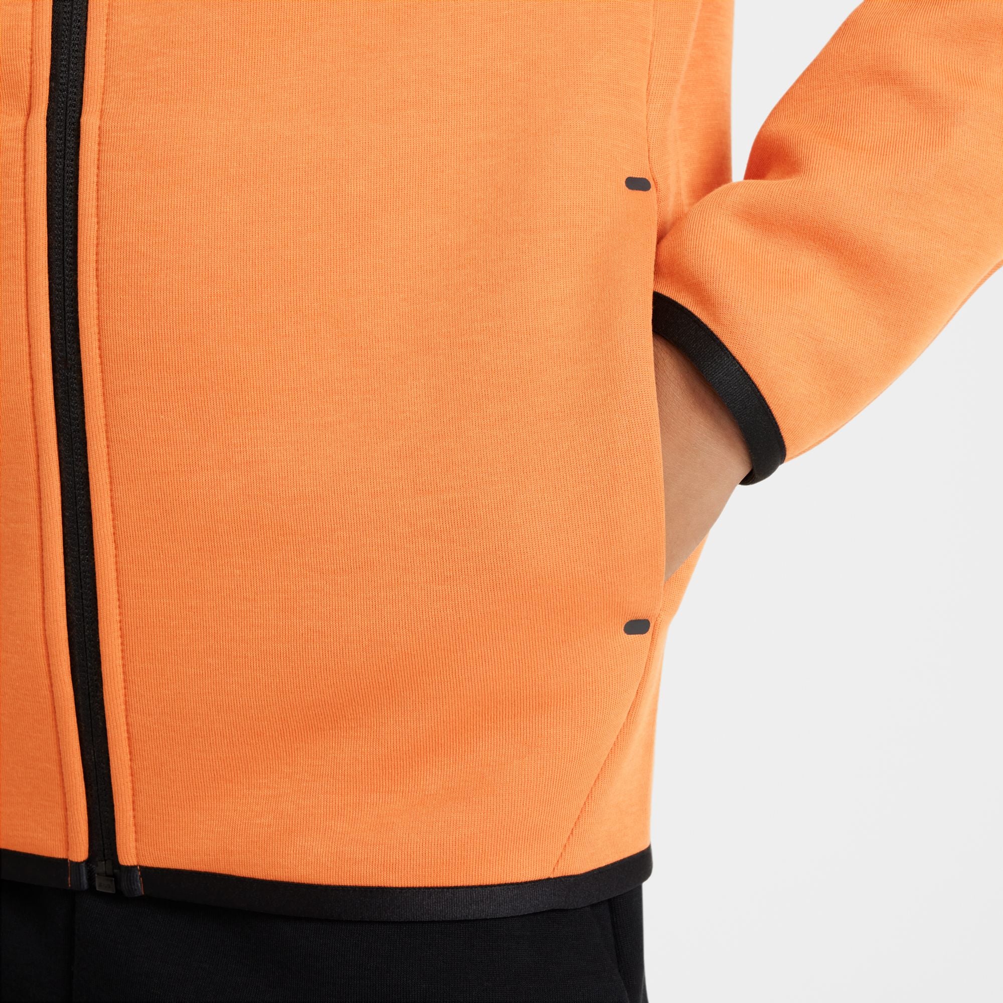 Sportswear Tech Orange Fleece Full Zip Hoodie