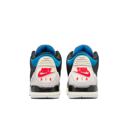 Air Jordan 3 Retro Black Military Blue GS