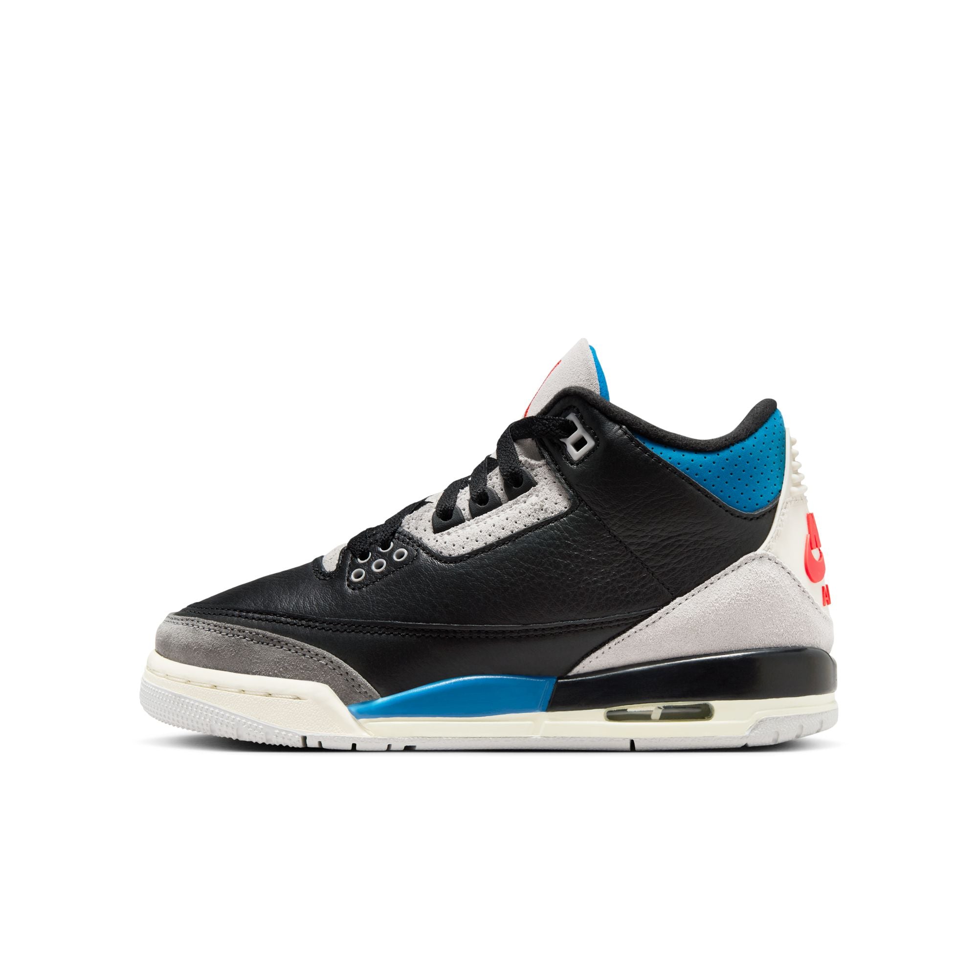 Air Jordan 3 Retro Black/Military Blue GS