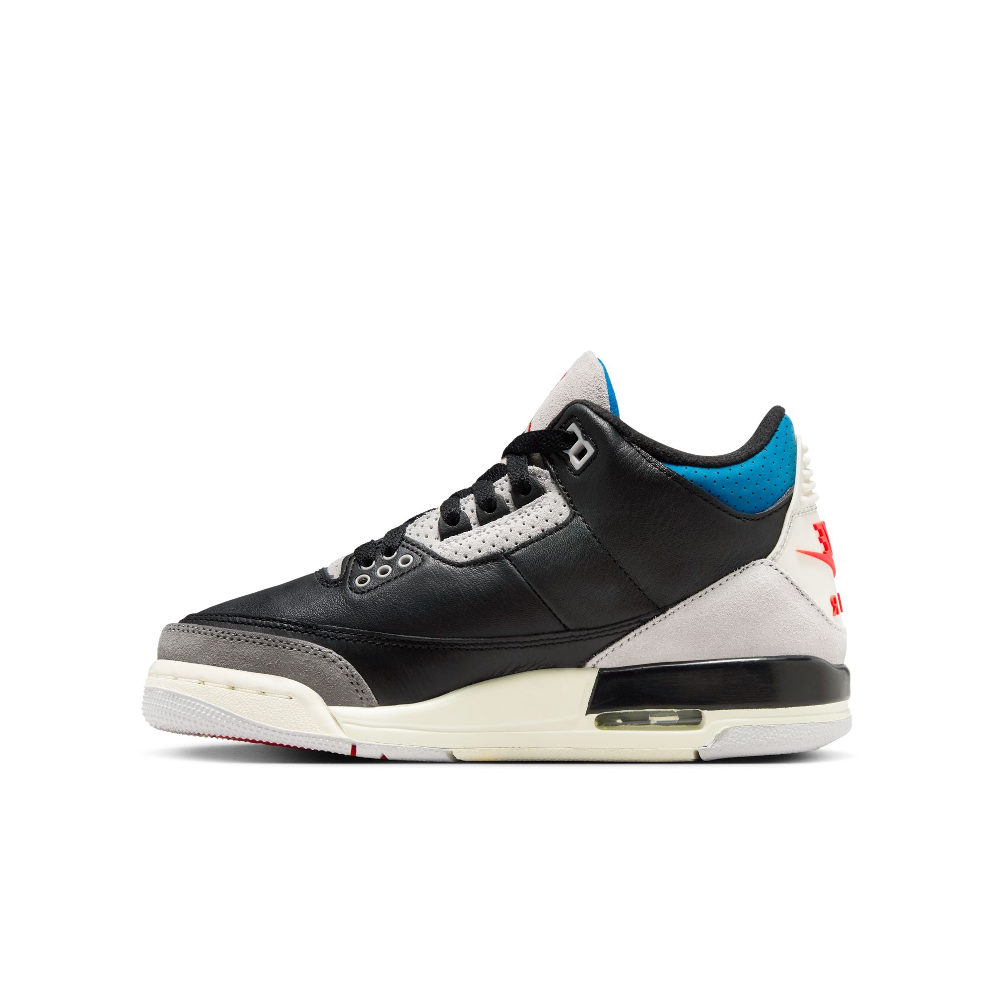 Air Jordan 3 Retro Black Military Blue GS