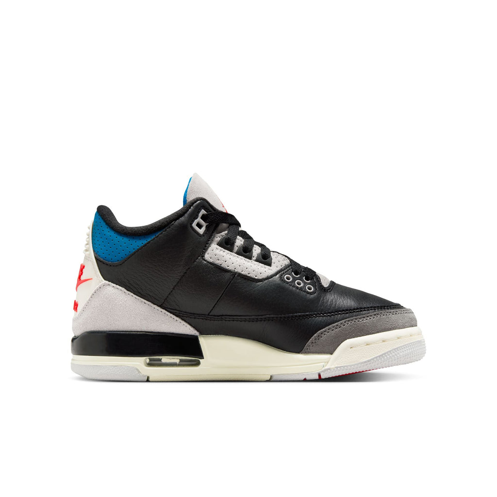 Air Jordan 3 Retro Black Military Blue GS