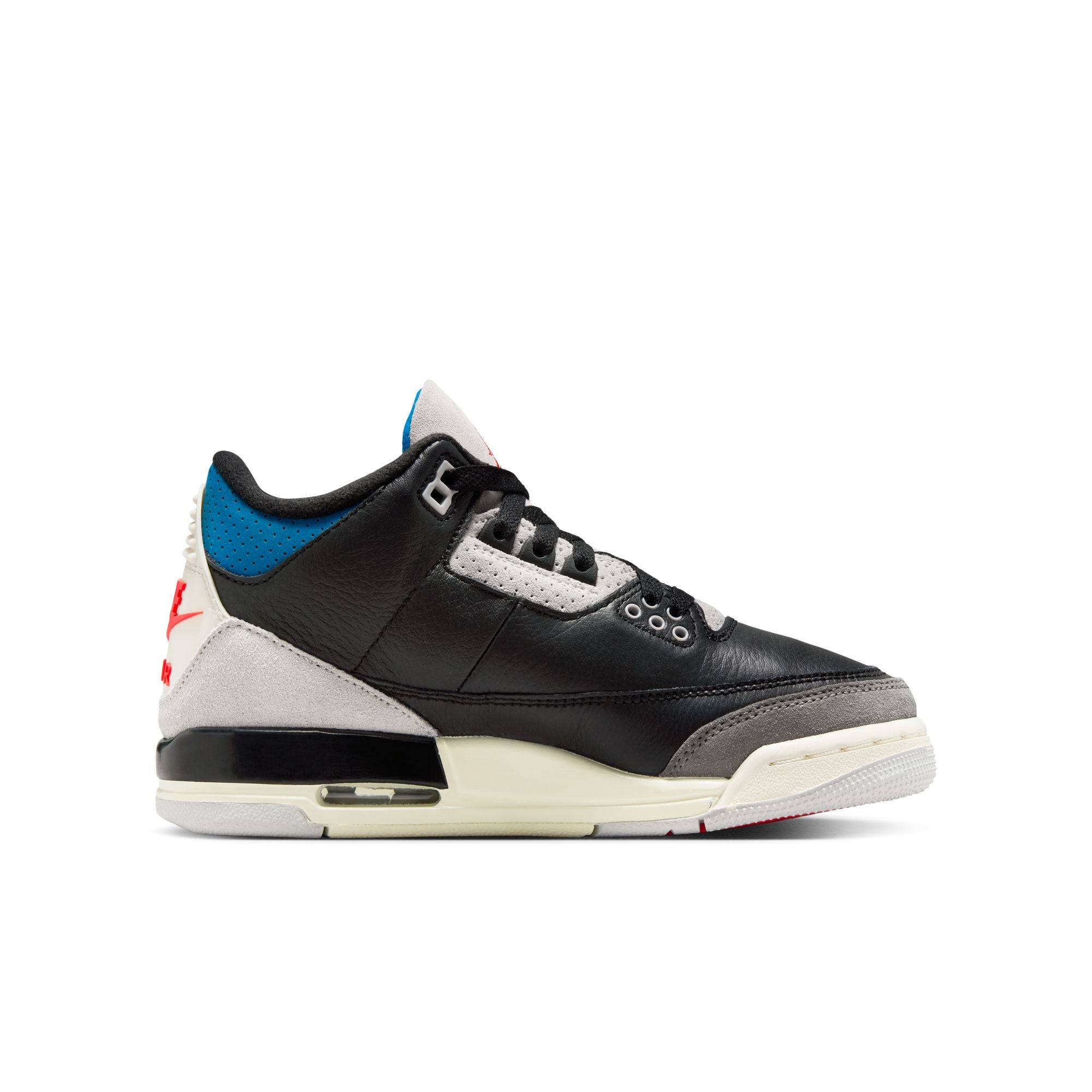 Air Jordan 3 Retro Black Military Blue GS