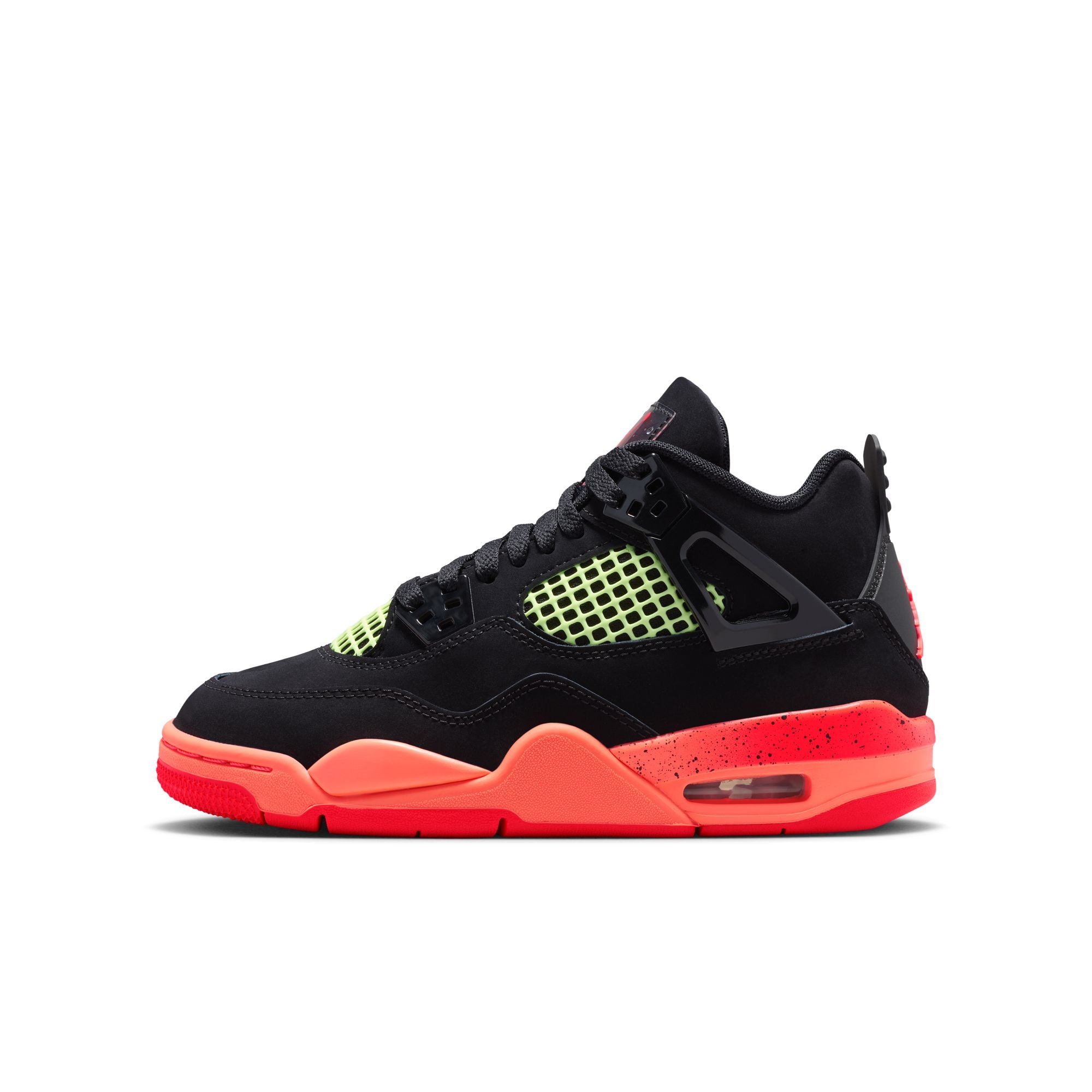 Jordan 4 Retro Black Infrared Barely Volt GS