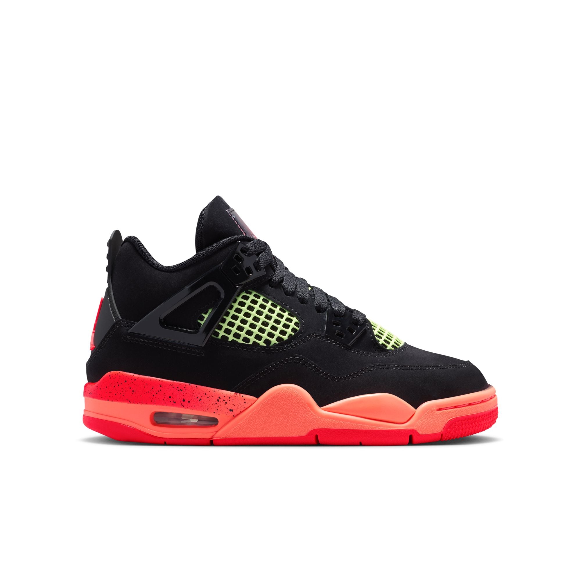 Jordan 4 Retro Black Infrared Barely Volt GS