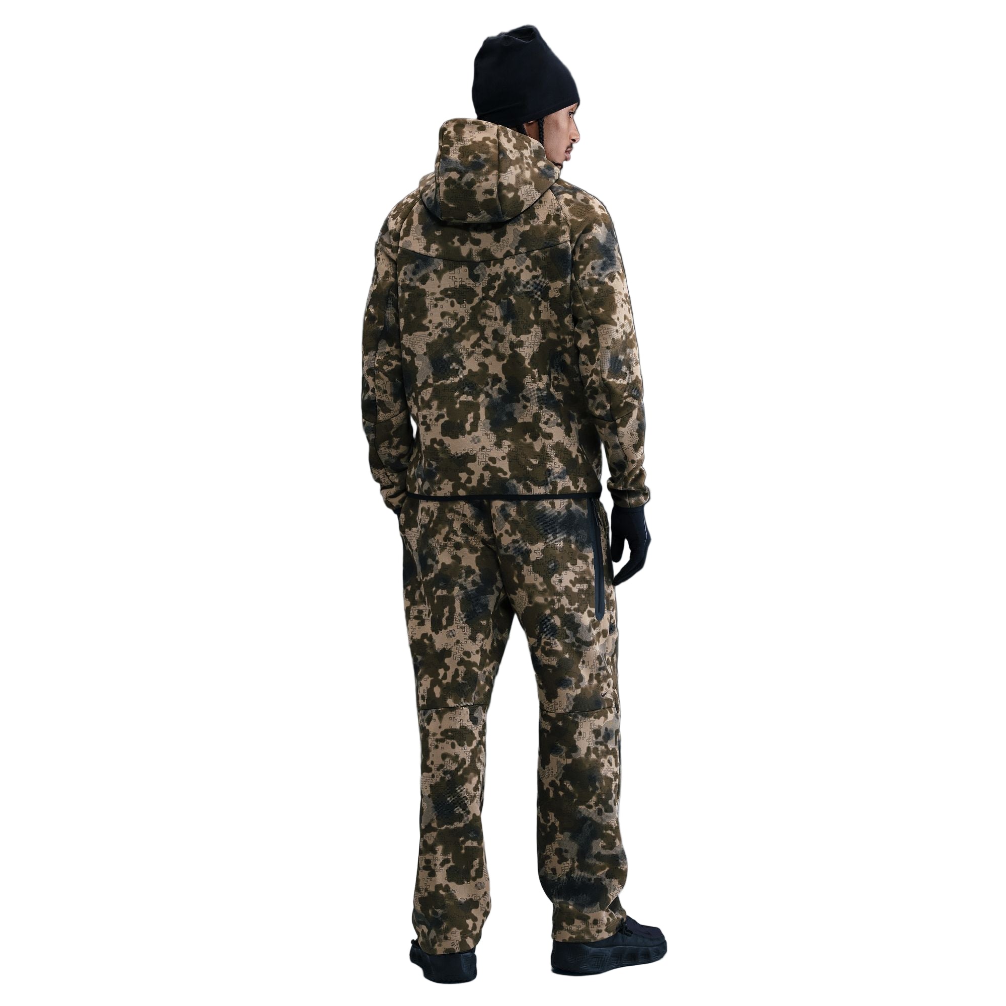 Tech Open Hem Fleece Camo Pants
