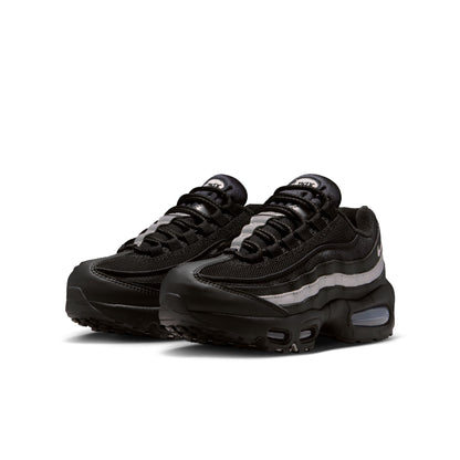 Air Max 95 Black White Metallic Silver GS
