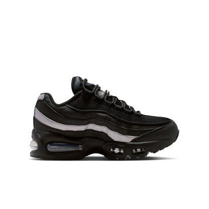 Air Max 95 Black White Metallic Silver GS