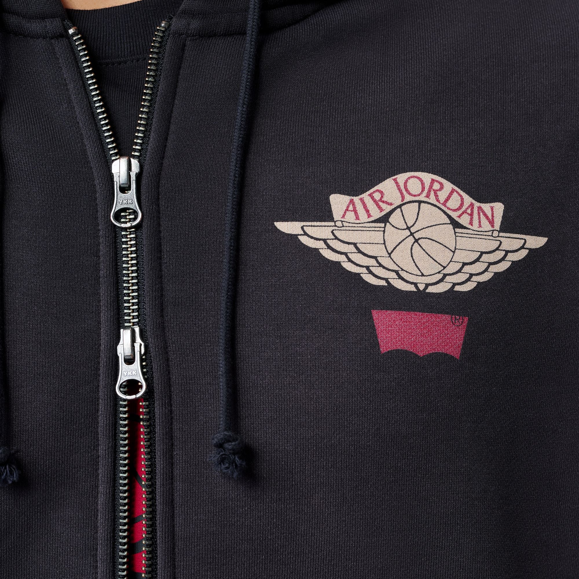 Jordan x Levi's  Black Full Zip Hoodie