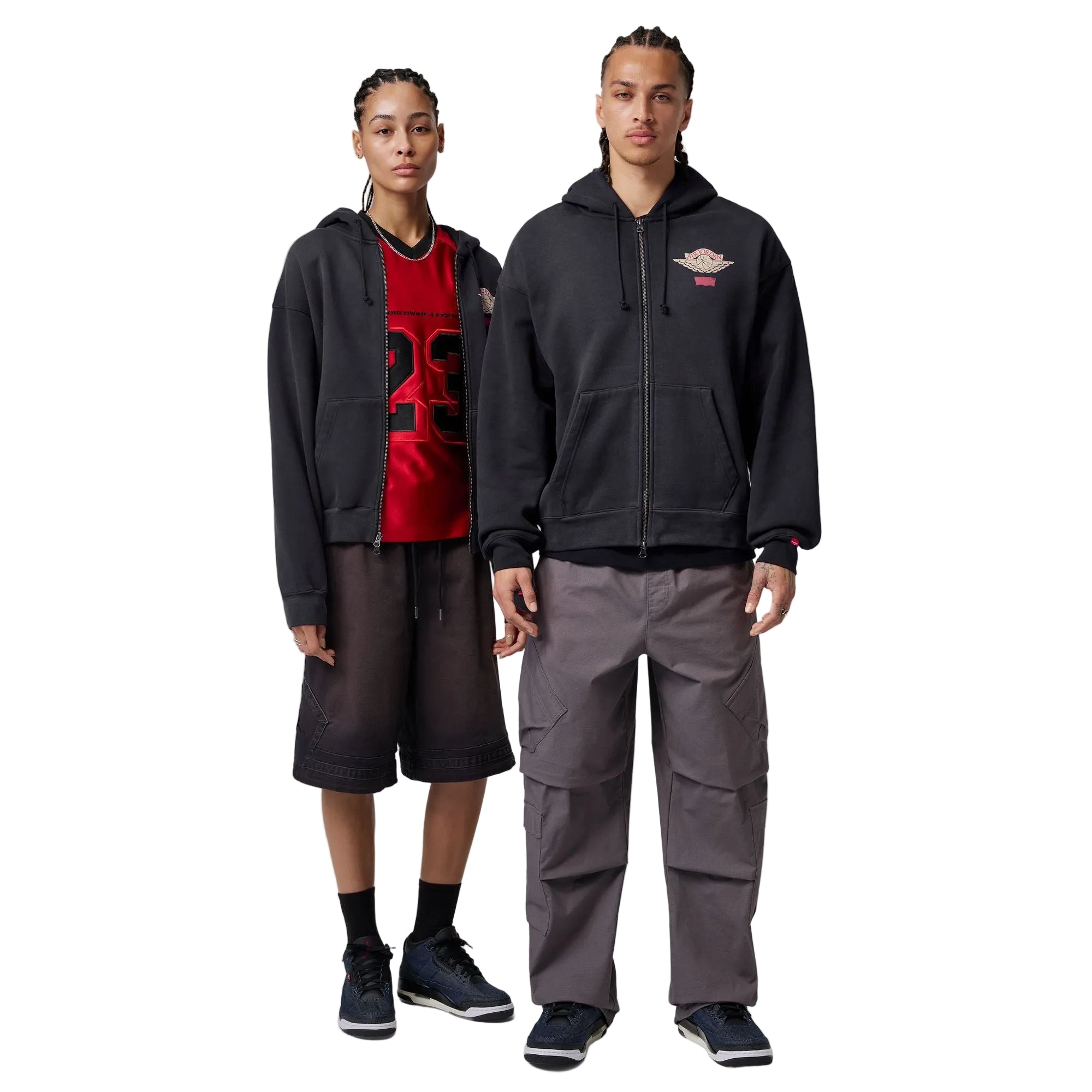 Jordan x Levi's  Black Full Zip Hoodie
