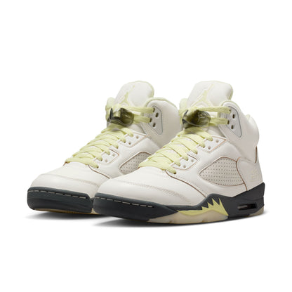 Air Jordan 5 Luminous Green and Sail