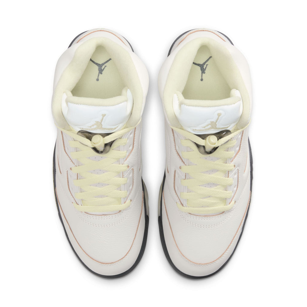 Air Jordan 5 Luminous Green and Sail
