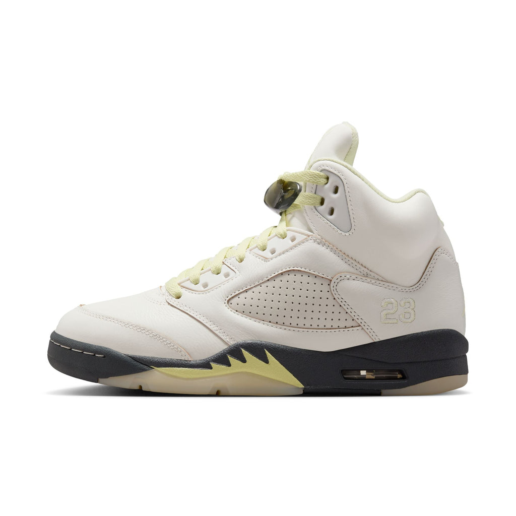 Air Jordan 5 Luminous Green and Sail