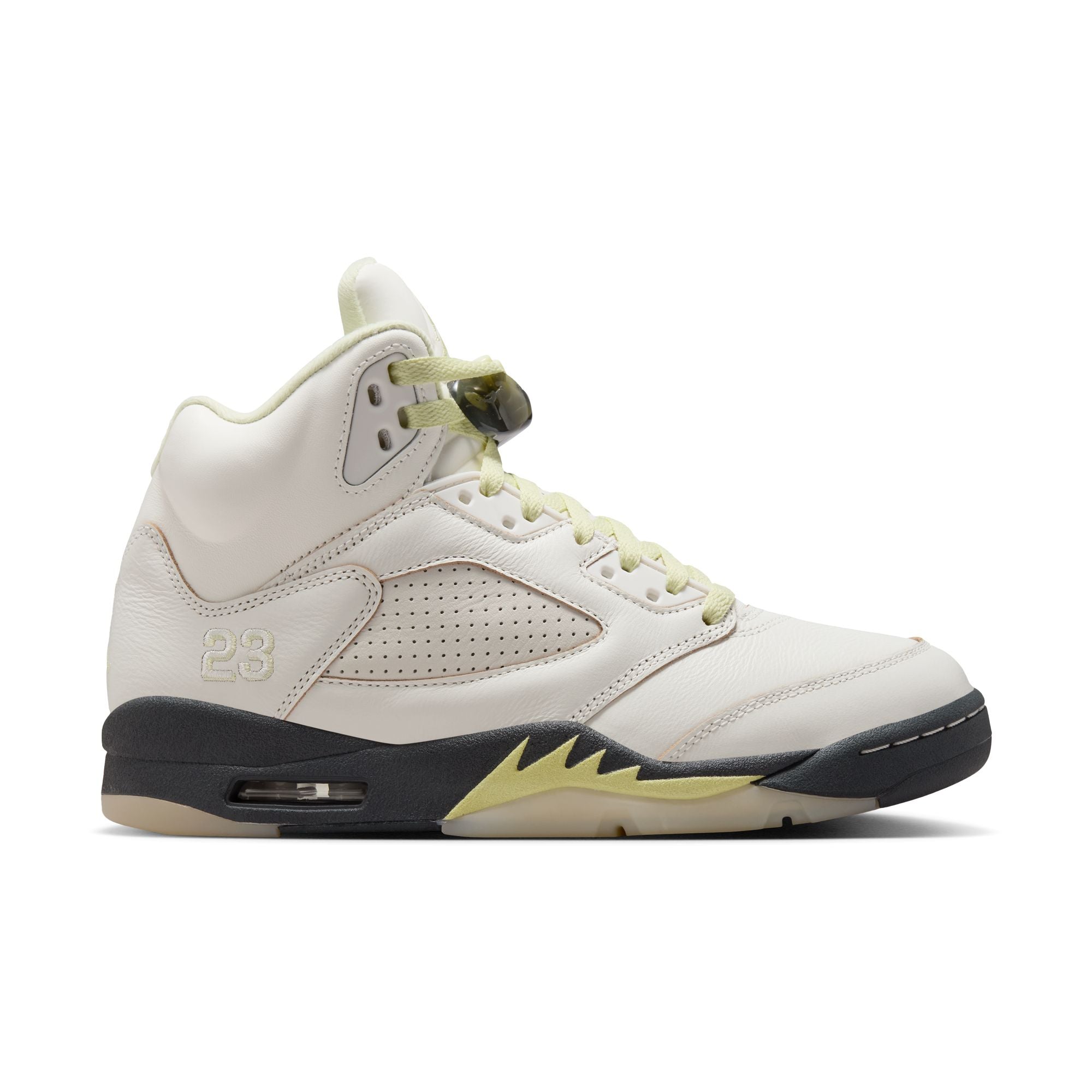 Air Jordan 5 Luminous Green and Sail