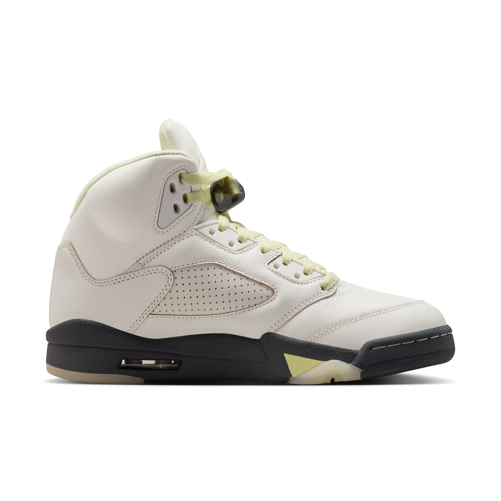 Air Jordan 5 Luminous Green and Sail