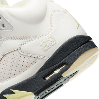 Air Jordan 5 Luminous Green and Sail