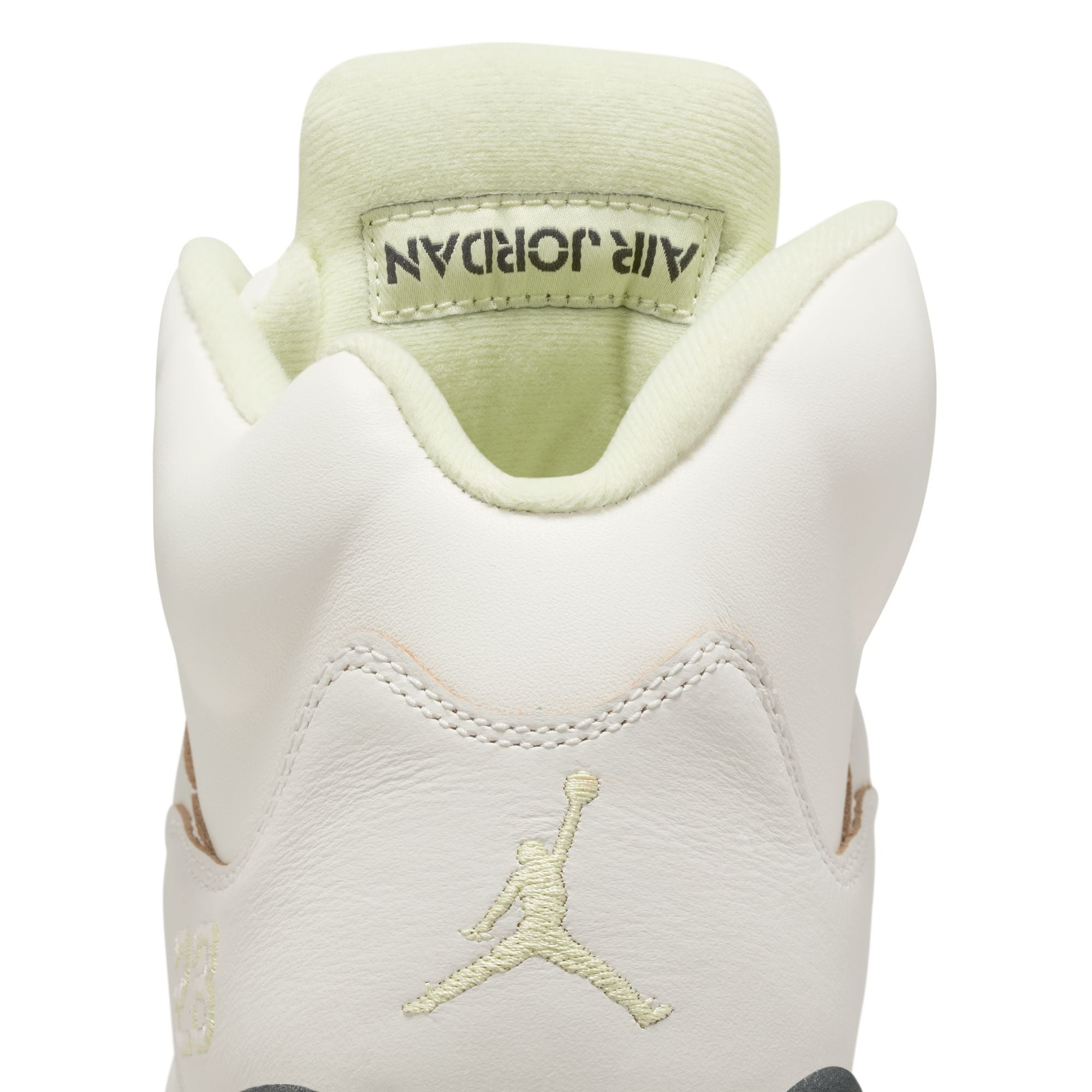 Air Jordan 5 Luminous Green and Sail