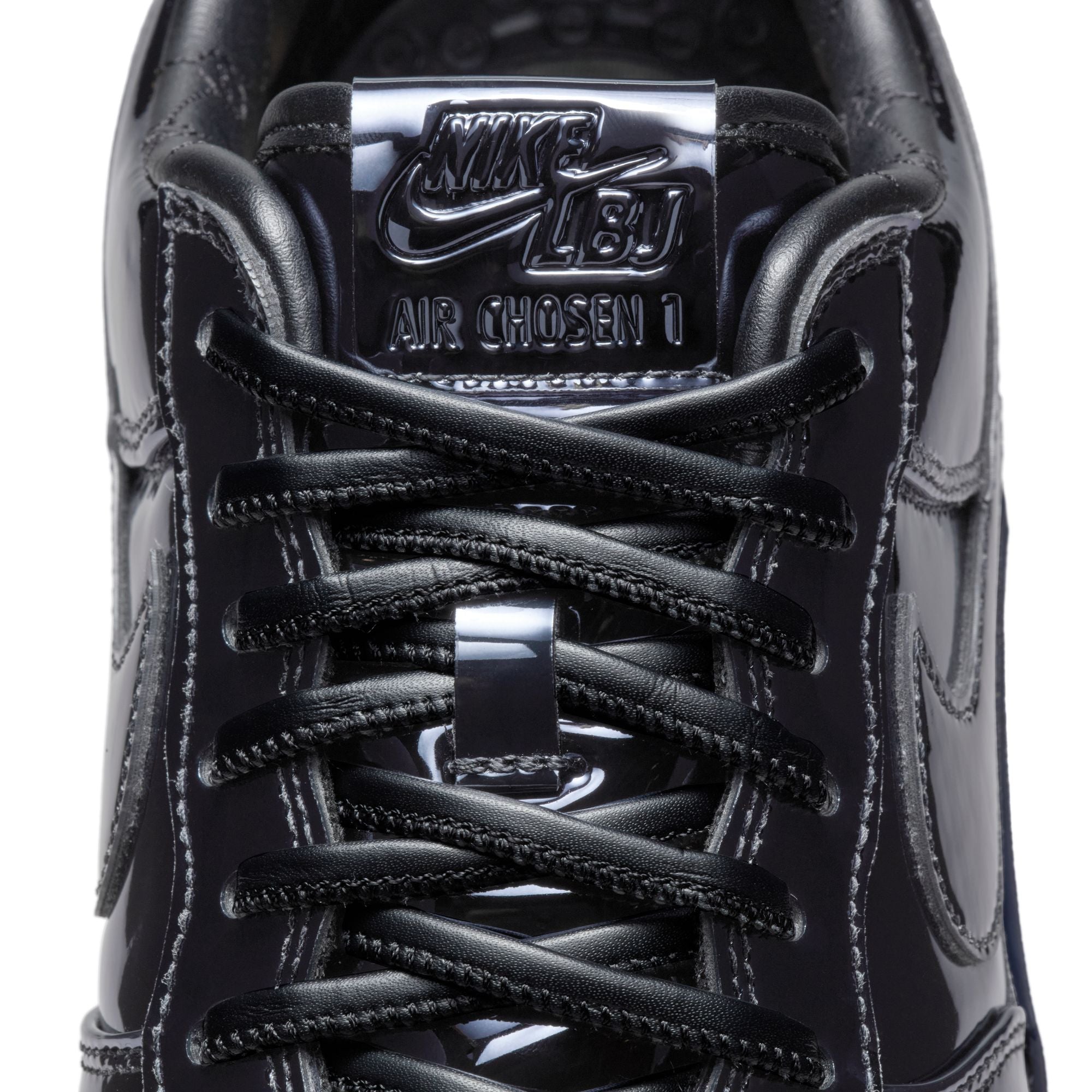 LeBron James × Nike Air Force 1 Black Patent