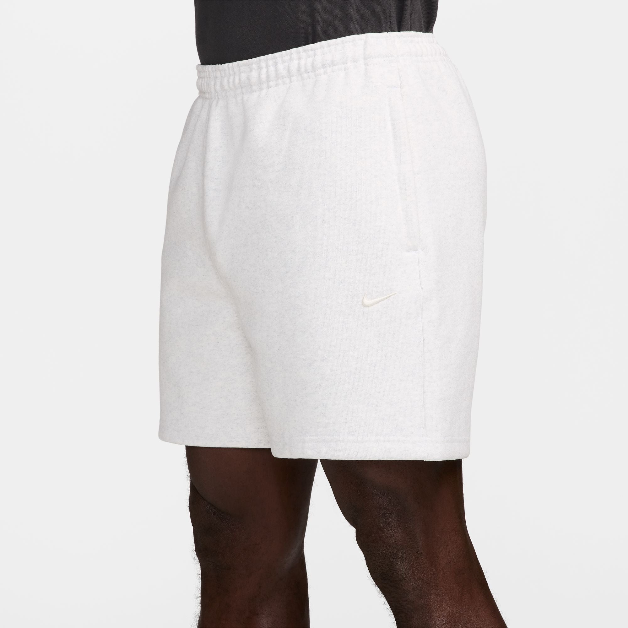 Fleece White Shorts