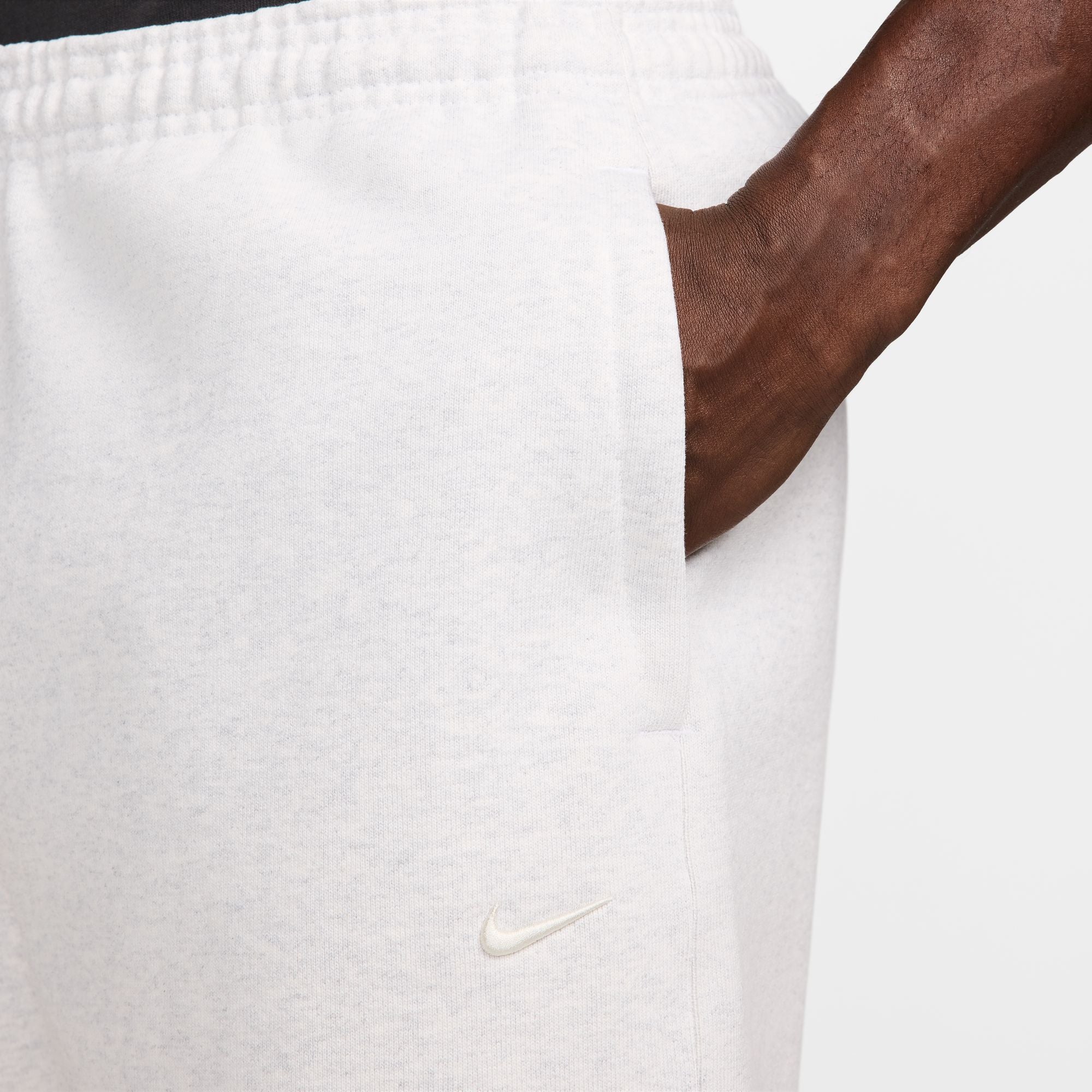 Fleece White Shorts
