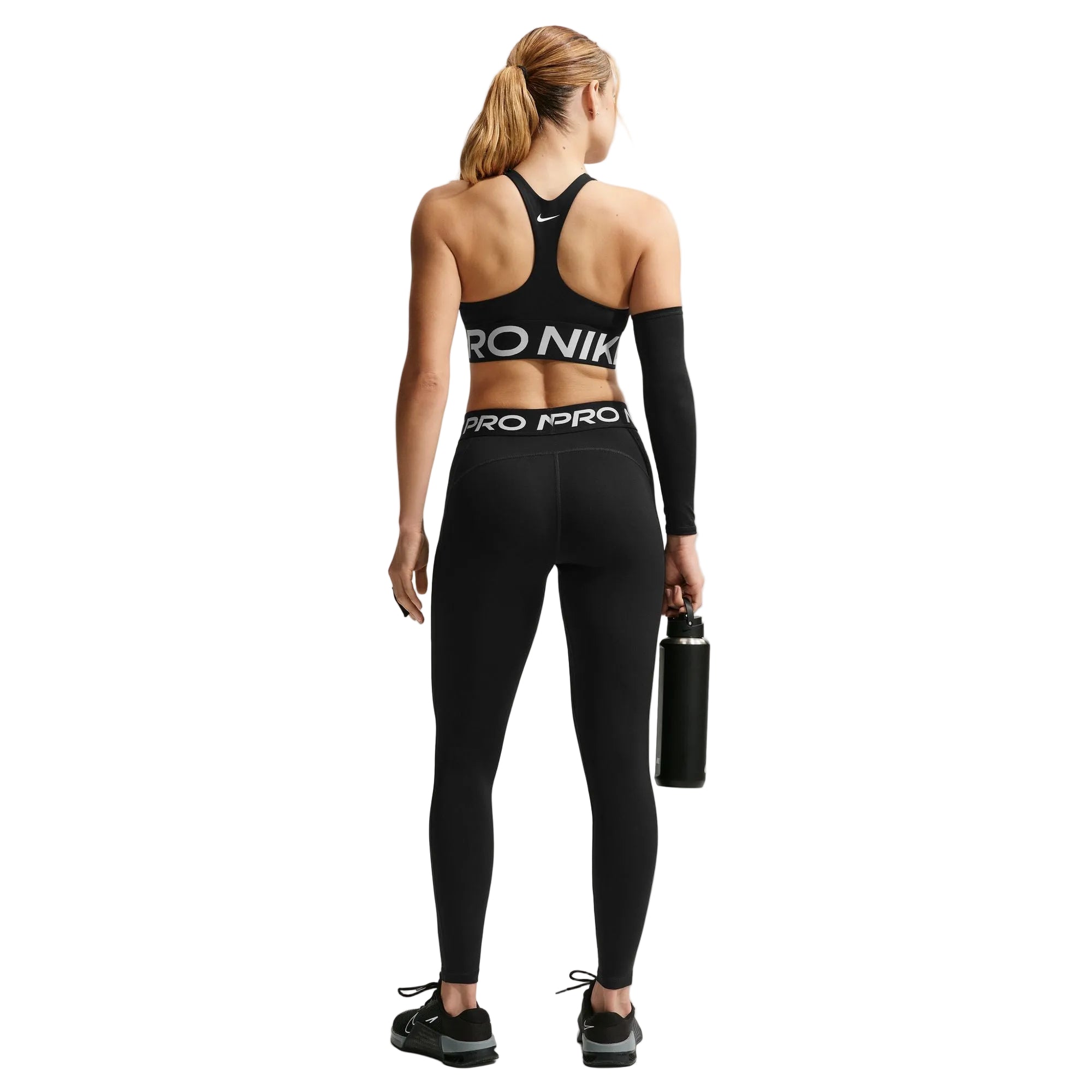 Pro Mid Rise Full Length  Black Leggings