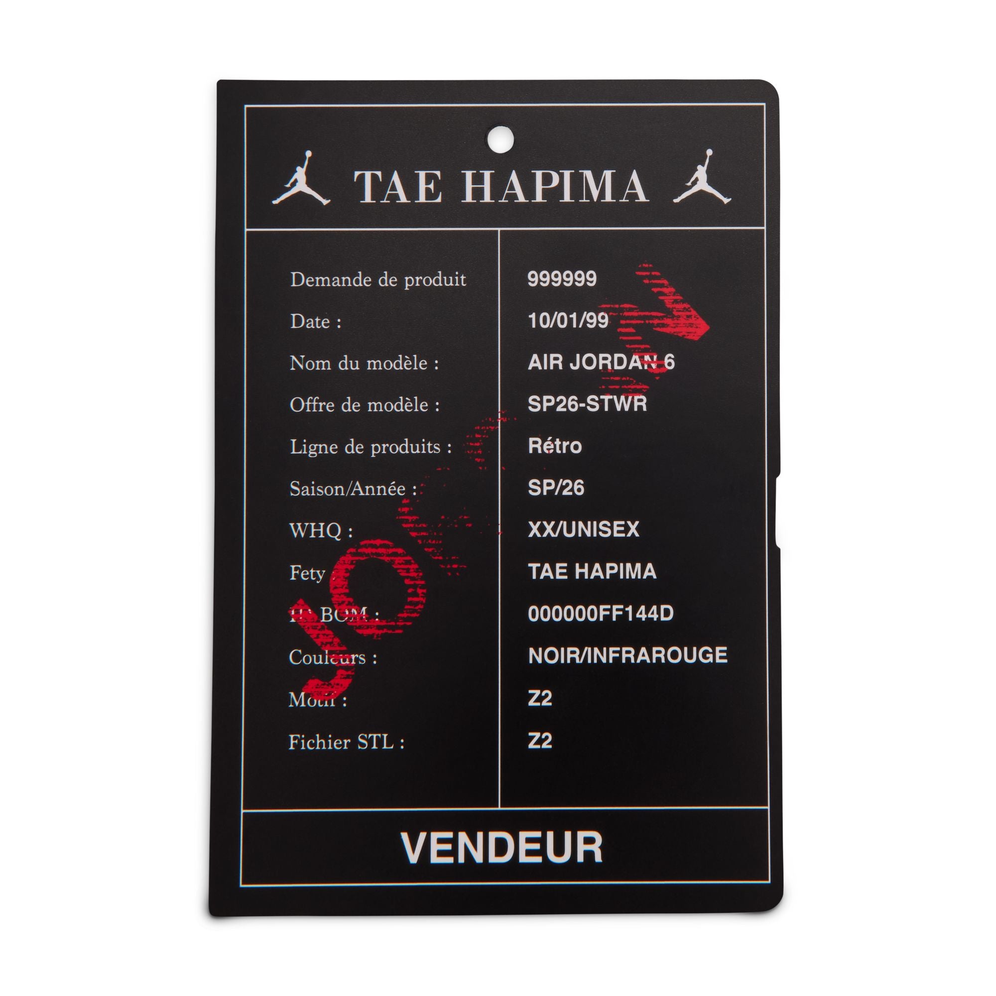 Air Jordan 6 Retro Infrared Salesman TD