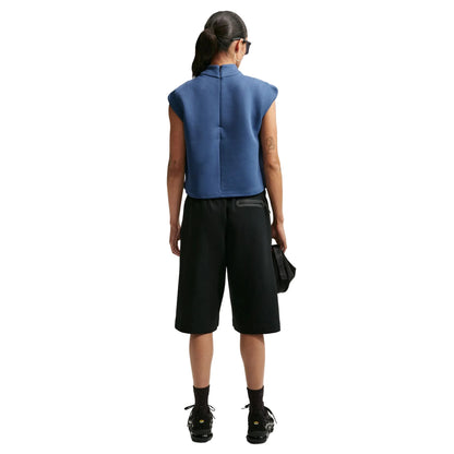 Tech Fleece Short Sleeve  Blue Top T-Shirt
