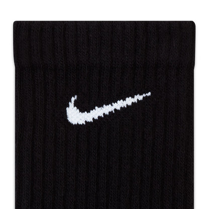 Everyday Cushioned 3 Pairs Training Crew Black Socks