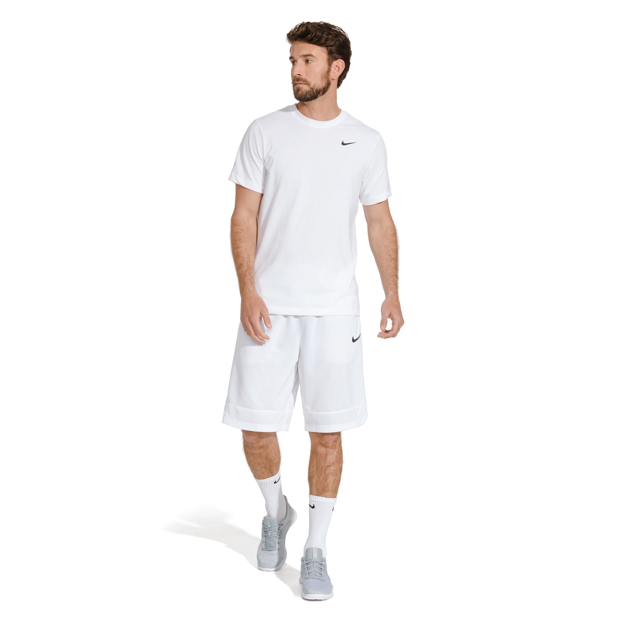 Everyday Cushioned Training 6 Pairs Crew White Socks