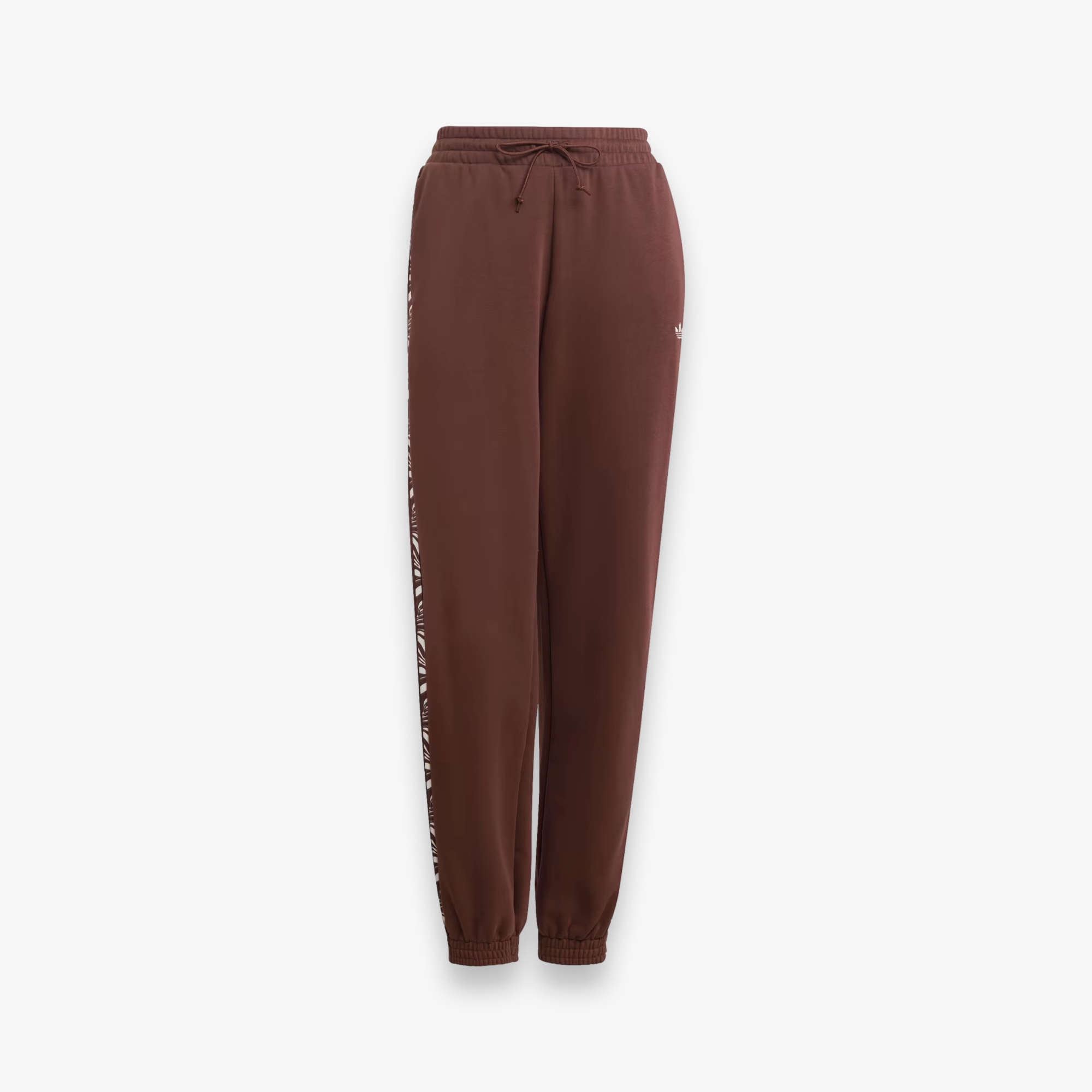 Abstract Animal Print Joggers - Brown