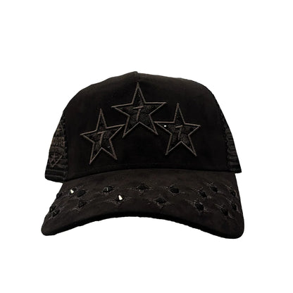 Hudson Diamond 777 Suede Trucker Hat