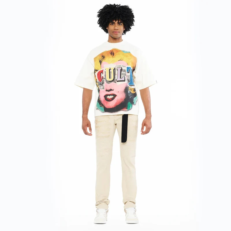 BOXY OVERSIZED SHORT SLEEVE CREW NECK T-SHIRT