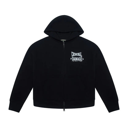 Boxing Gym Black Full Zip Hoodie