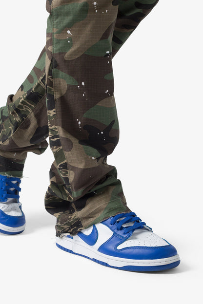 MNML-Bootcut Cargo Pants-Green