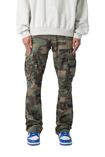MNML-Bootcut Cargo Pants-Green
