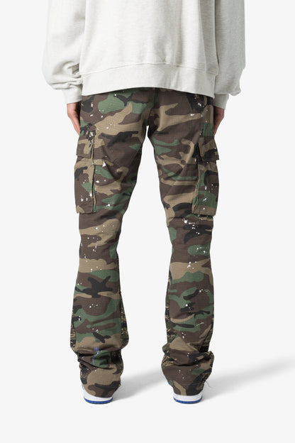 MNML-Bootcut Cargo Pants-Green
