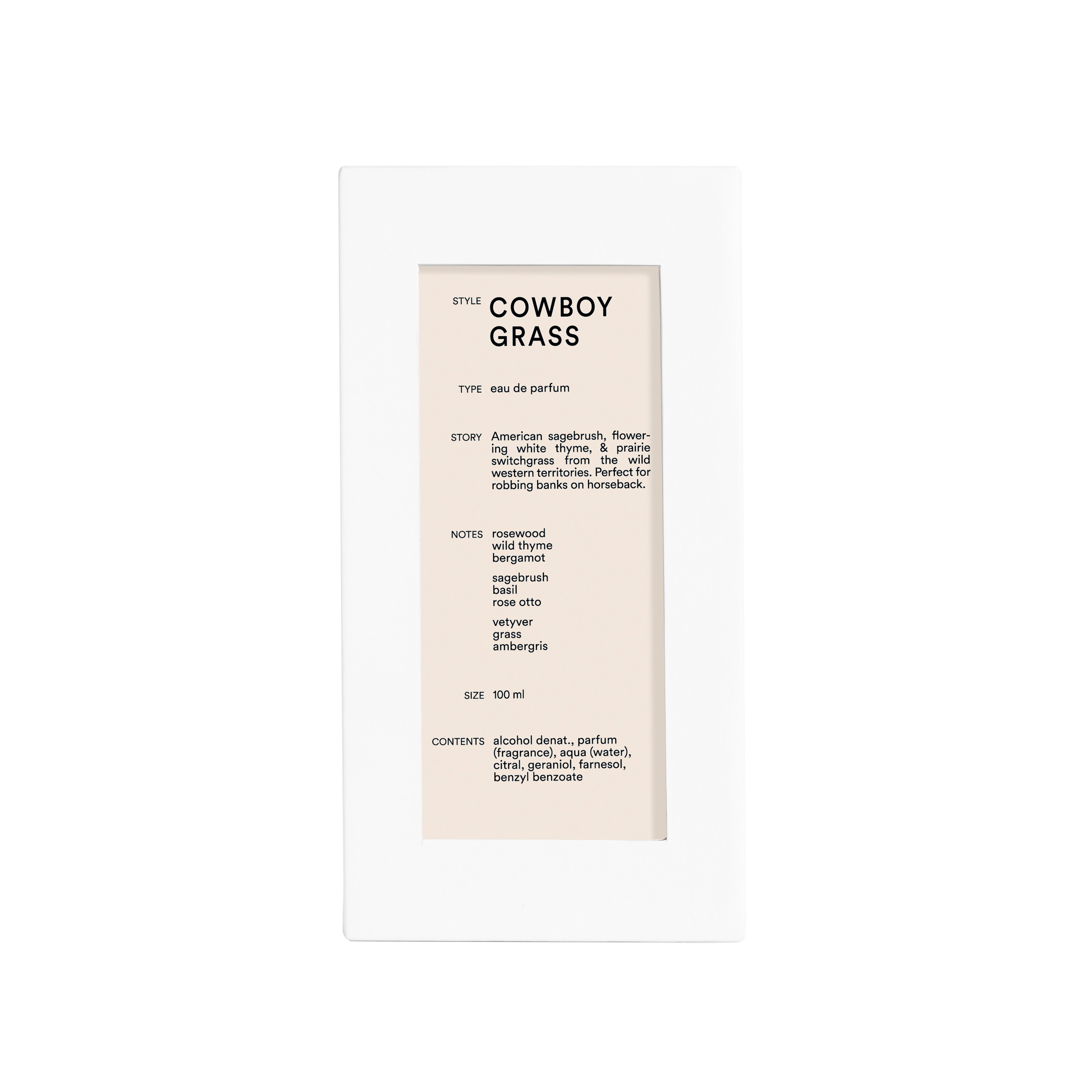 Cowboy Grass Perfume