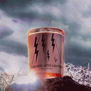 Concrete After Lightning Candle