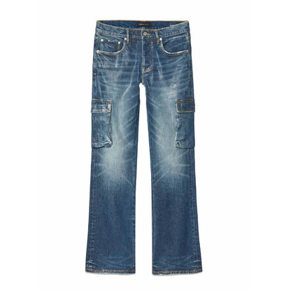 Cargo Flare Vintage Coated Dk Indigo Jean