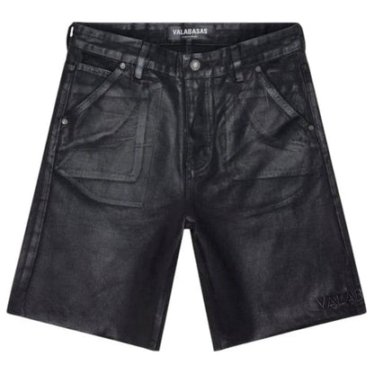 Black Wash Waxed  Mr. Jorts  Shorts