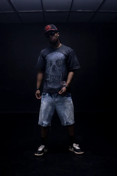 Hudson T-Shirt - Skull - Grey - 667