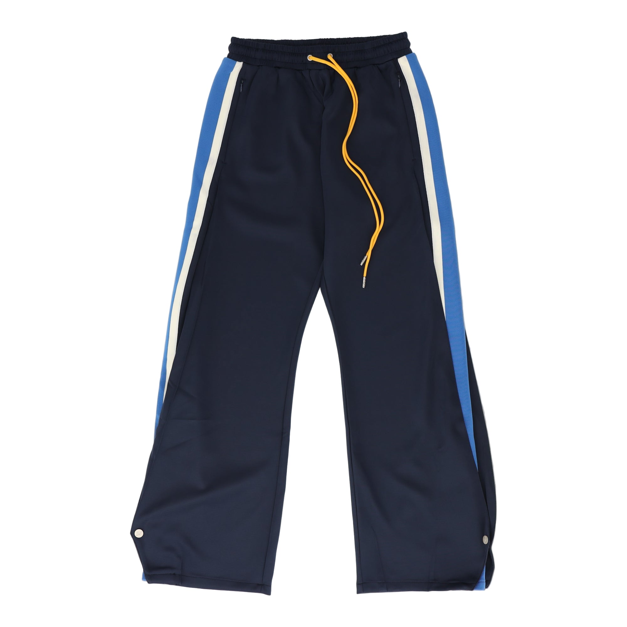 Striped Navy Snap Pants
