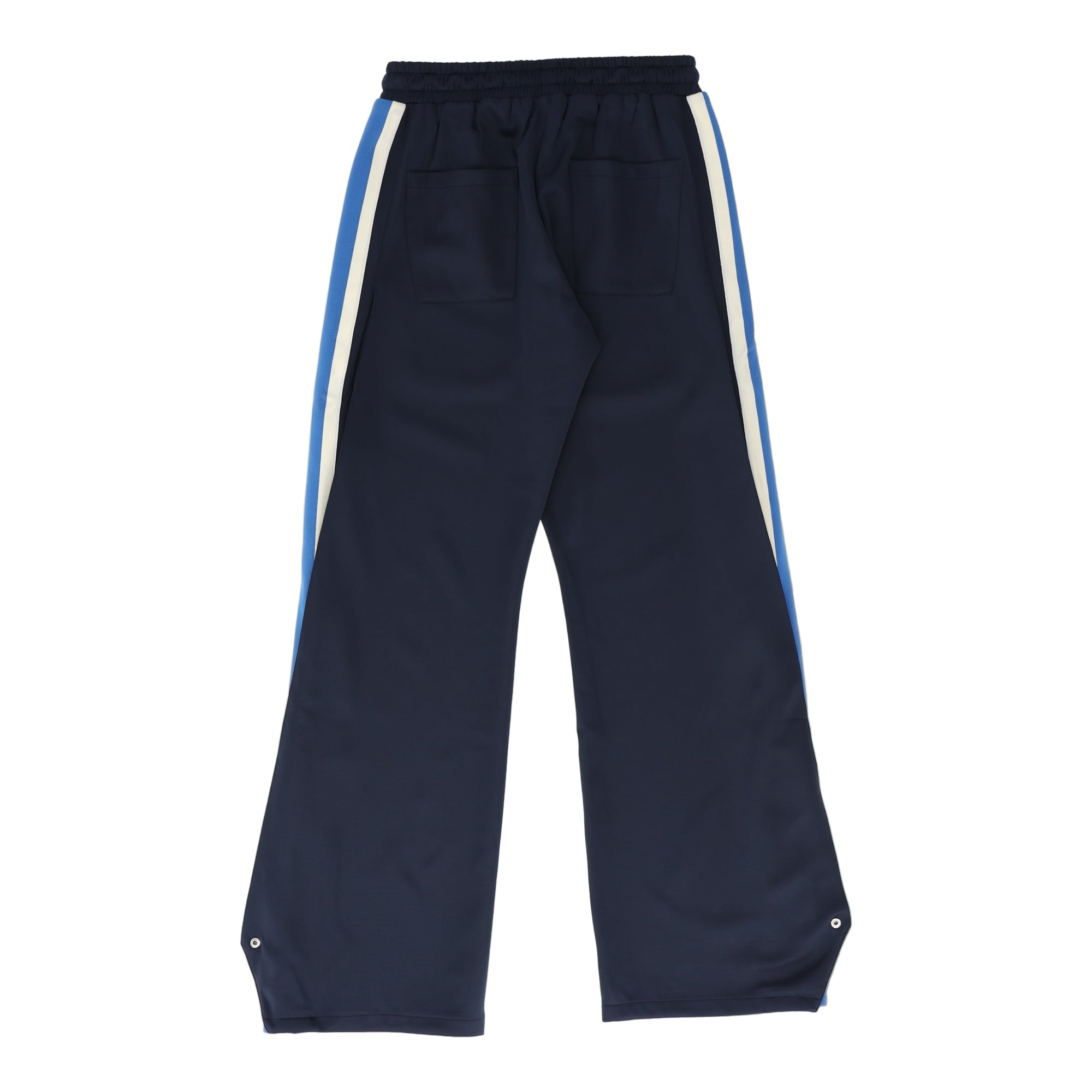 Striped Navy Snap Pants