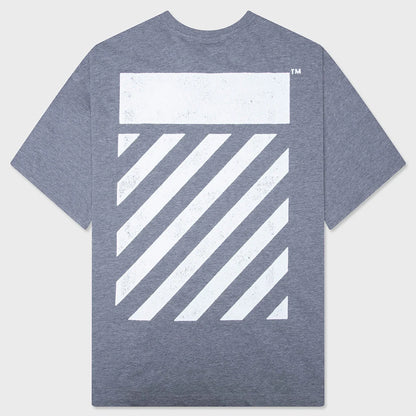 Core Diagonal S/S Tee - Heather Grey