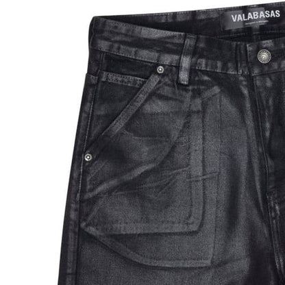 Black Wash Waxed  Mr. Jorts  Shorts
