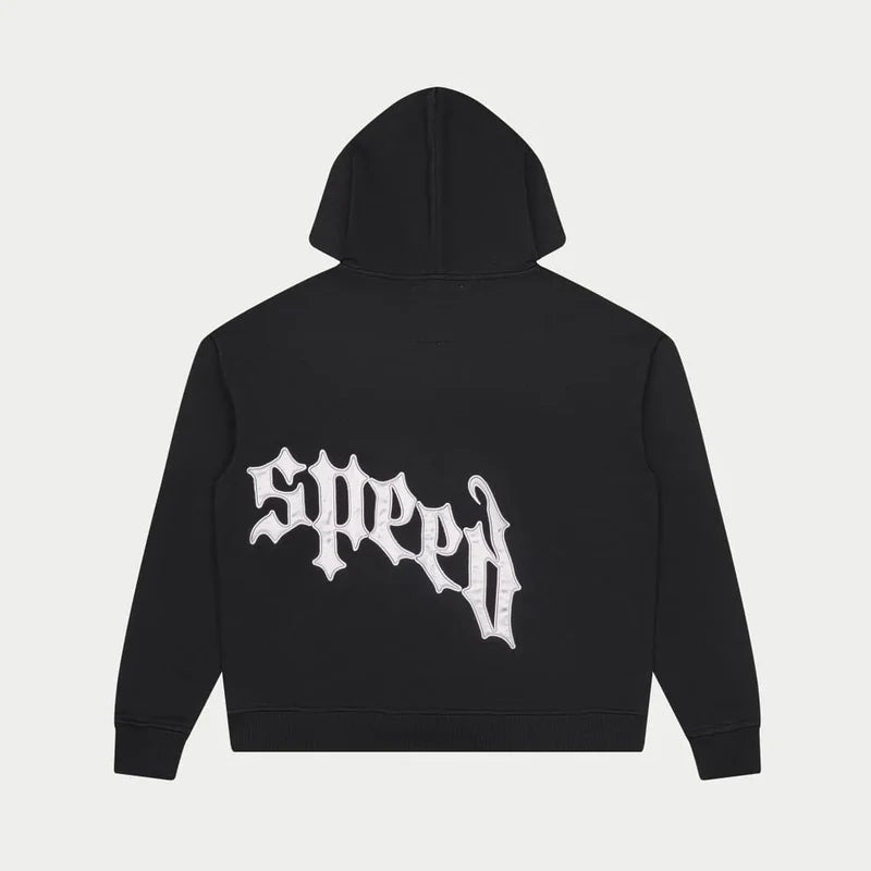 Og Logo  V2 Black Silver Satin Boom Sweatsuit