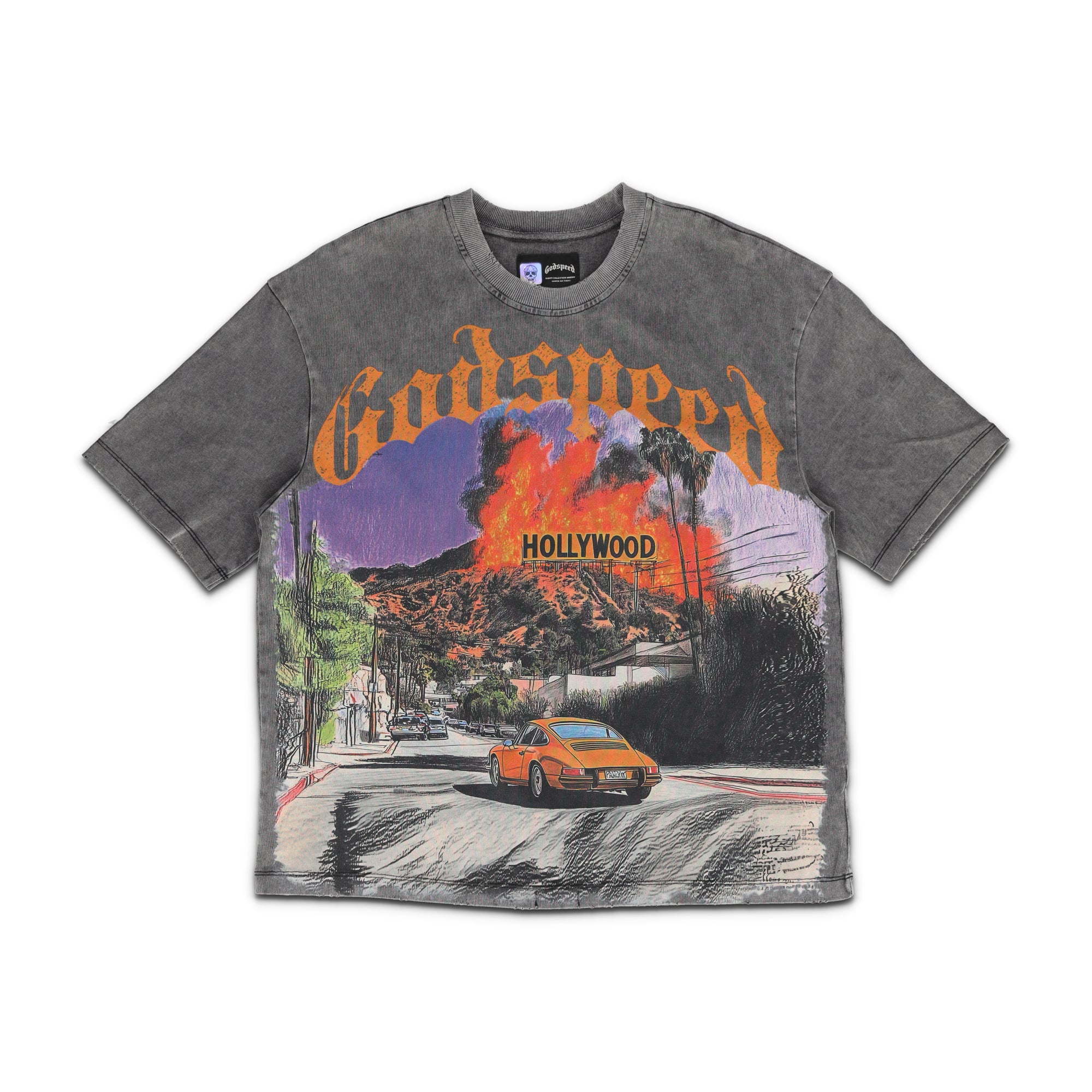 Los Scandalous Grey Wash T-Shirt