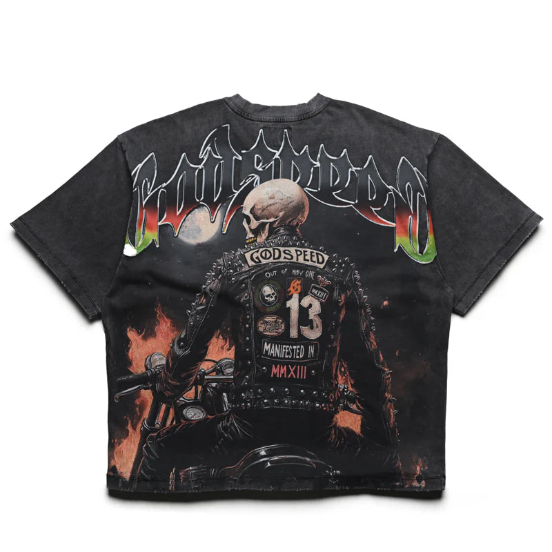 Biker Nation Tee Grey